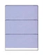 High-Security Check Paper, Blue w Bkgrnd Ptrn, 8.5" x 11", Prfd w 3 Cks-100 Shts