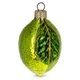 Lime with Shiny Leaf Glass Ornament