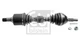 Febi Bilstein 193704 Front Left Drive Shaft Fits Nissan X-trail