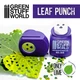 Miniature Leaf Punch - DARK PURPLE - Lime leaf Leave maker tool dioramas scenery