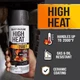 Rust-Oleum Automotive High Heat 2000 Degree Spray Paint, Flat Black, 12 Ounce