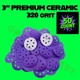 3&rdquo; Clean Sand 320 Sandpaper Abrasive Disc (50/Box) Similar To 3M 31463 Cubitron