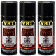 VHT High Temp Paint VHTSP124 (3-PACK); Engine Enamel 11oz Gloss Black 550&deg;F