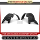 2x Inner Fender Liners Thermoforming PET Front for GMC Acadia 2019 Sport Utility