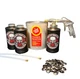Complete Amber Fluid Film Pro Undercoating Gun - 2 Wand Kit (3 B Quart Bottles) 