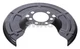 SWAG 40 10 2666 splash panel, brake disc for Opel, Vauxhall