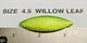 10 sz 4.5 Hammered willow leaf blades spinner baits or lure making, replacement