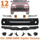 Front Bumper w/ Reinforcement n Brackets Kit For 1998-2000 Toyota Tacoma 2WD 4WD