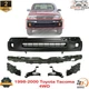 Front Bumper Primed + Brackets & Reinforcement For 1998-2000 Toyota Tacoma 4WD