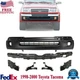 Front Bumper Primed + Brackets & Reinforcement For 1998-2000 Toyota Tacoma 4WD