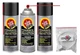 Fluid Film Black (3 Aerosol Cans) w/DU-Most 2' Extension Hose & Nozzle, 11.75 Oz