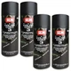 SEM Color Coat 3 Satin Black 12oz Aerosol Flexible Interior Paint 4Pk