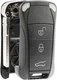 Key Fob Keyless Entry Flip Remote Uncut Shell Case & Pad fits Porsche...