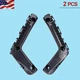 Bumper Bracket Set For 2014-2016 Toyota Corolla Driver & Passenger Side Black