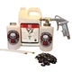 NHOU V3 Clear Pro Undercoating Gun &ndash; 2 Wand Kit (2 W Quart Bottles)