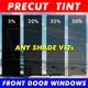 Precut Tint Front 2 Door Windows Any Film Shade % for Ford Focus Sedan 2000-2007