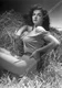 8b20-10025 sexy and sultry Jane Russell in the hay film The Outlaw 8b20-10025 8b