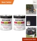 7777502-2PK Stops Rust Brush on Paint, 1 Quarts (Pack of 2), Satin Black