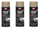 SEM Paint Carpet Plastic Vinyl Flat Light Buckskin Aerosol 15093 (3 Pack)
