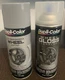 DUPLI-COLOR Gloss Clearcoat - HWP103 and Silver Wheel Coating - HWP101. 