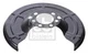 Febi 102666 Rear Splash Guard Brake Disc Fits Opel Vauxhall Astra G Classic H
