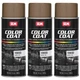SEM Color Coat Saddle Tan Vinyl Spray Auto Paint 12 oz. SEM 15033, 3 Pack