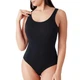 Cottonella 3513 Elastic Stretch Cotton Wide Shoulder Bodysuit Women