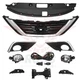 For 2016-2018 Nissan Altima Grille Fog Light Kit +Radiator Cover +Bumper Bracket