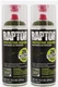 U-POL 4887 Raptor 2K Olive Green Spray-On Truck Bedliner Aerosol (2 Pack)
