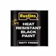 Rustins Heat Resistant Black Paint 250ml 8.45 Fl Oz (Pack of 1)