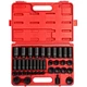 Sunex 2668, 1/2 Inch Drive Master Impact Socket Set, 39-Piece, SAE, 3/8" -