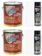 POR 15 45401 Rust Preventive Coating, 45818 Top Coat Spray Paint (Pack of 2)
