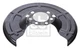 Febi Bilstein 102666 splash panel, brake disc for Opel, Vauxhall
