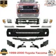 Front Bumper Kit + Grille Chrome +Head & Corner Lights For 98-2000 Toyota Tacoma