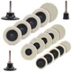 1" 2" 3" R Type Wool Felt Polishing Buffing Wheel Disc for Car Auto Body 15PCS