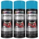 Duplicolor DE1610 (3-Pack), Engine Enamel Paint, Pontiac Blue, 12 oz Aerosol