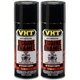 VHT High Temp Paint VHTSP124 (2-PACK); Engine Enamel 11oz Gloss Black 550&deg;F