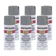 6-Pack of 16 oz Rust-Oleum Brands 7785830 Gray 1 Count (Pack 6), 