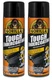2 Pack Gorilla Tough Undercoating Aerosol Black Spray Durable Protection, 16 oz