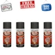 (4 Pack) Rust-Oleum Automotive Rust Reformer Flat Spray Paint, Black, 10.25 oz