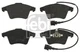 FOR FEBI HAMULCE 16733 HAM PADS. FRONT 2.5 TDI / 3.0 TDI / 3.2 BENZ