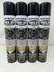 Rust-Oleum Turbo Black Abrasion & Truck Bed Coating Spray 24oz (4-PACK)