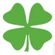 Four Leaf Clover, Vinyl Decal Sticker, Multiple Colors & Sizes #777