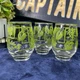 Libby Set Of 3 Lime Green &ldquo;Leaf&rdquo; Juice Glass Vintage 6 Ounce