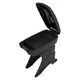 Skeentex Central Car Armrest L Black Adjustable Storage Holder 2 Glass Holders