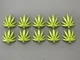 Lot of 10 Lego Swordleaf Lime Green Plant 6 x 5 Palm Leaf Leaves with Clip ~NEW!