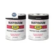 Rust-Oleum 7777502-2PK Stops Rust Brush On 32 Fl Oz (Pack of 2), Satin Black