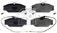 Febi Bilstein 16381 brake pad set, disc brake for Renault
