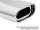 FOX Sport Exhaust Ford Mondeo MK3 BWY Wagon Bj.00-07 135x80 Flat Oval