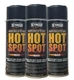 SEYMOUR 16-1203 HOT SPOT HIGH TEMPERATURE PAINTS, BLACK 3/PK